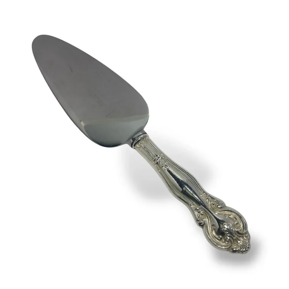 Vintage Frank M Whiting Sterling Handle Pie Cake Server Sheffield Blade 10”